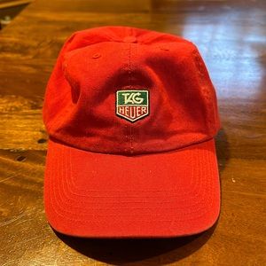 Tag Heuer Hat - vintage look, faded red